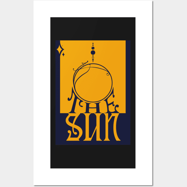 The Sun - Art Nouveau Space Travel Poster Wall Art by Walford-Designs